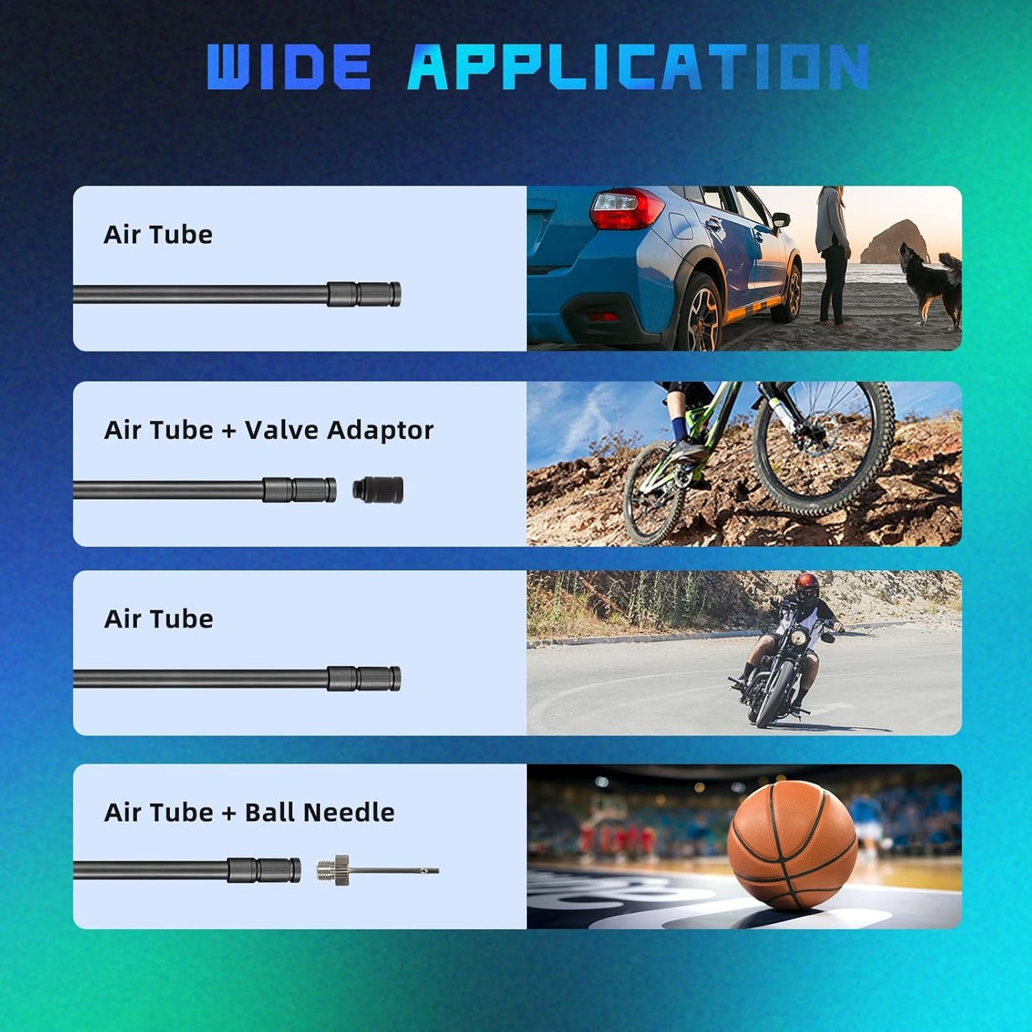 CYCPLUS Electric Air Compressor Bicycle Pump Car Tire Inflator, 150 PSI Portable Air Compressor, Rechargeable Tire Pump LED Display, Auto Shut-Off Air Pump for Bike Tires, Car, Motorcycle, Ball