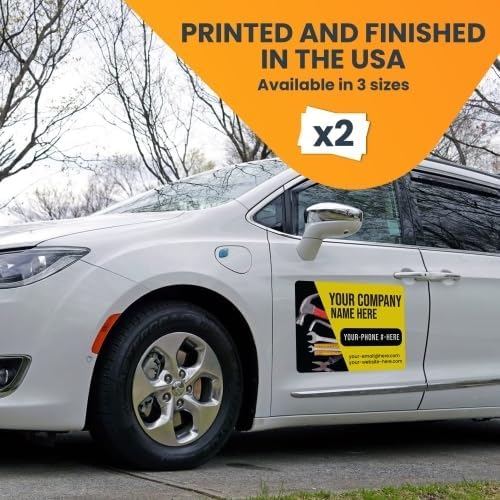 Magnet Me Up Customizable and Personalized Automotive Magnet Decals (16”x22” Builder)