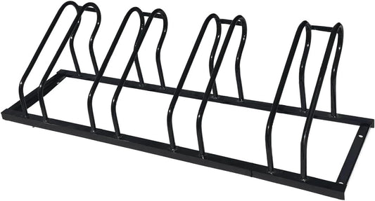 Sandbaggy Commercial Low Profile Bike Rack - Outdoor, Surface Mount, Steel - 4 Bike (4 Capacity (Low-Profile), 2)