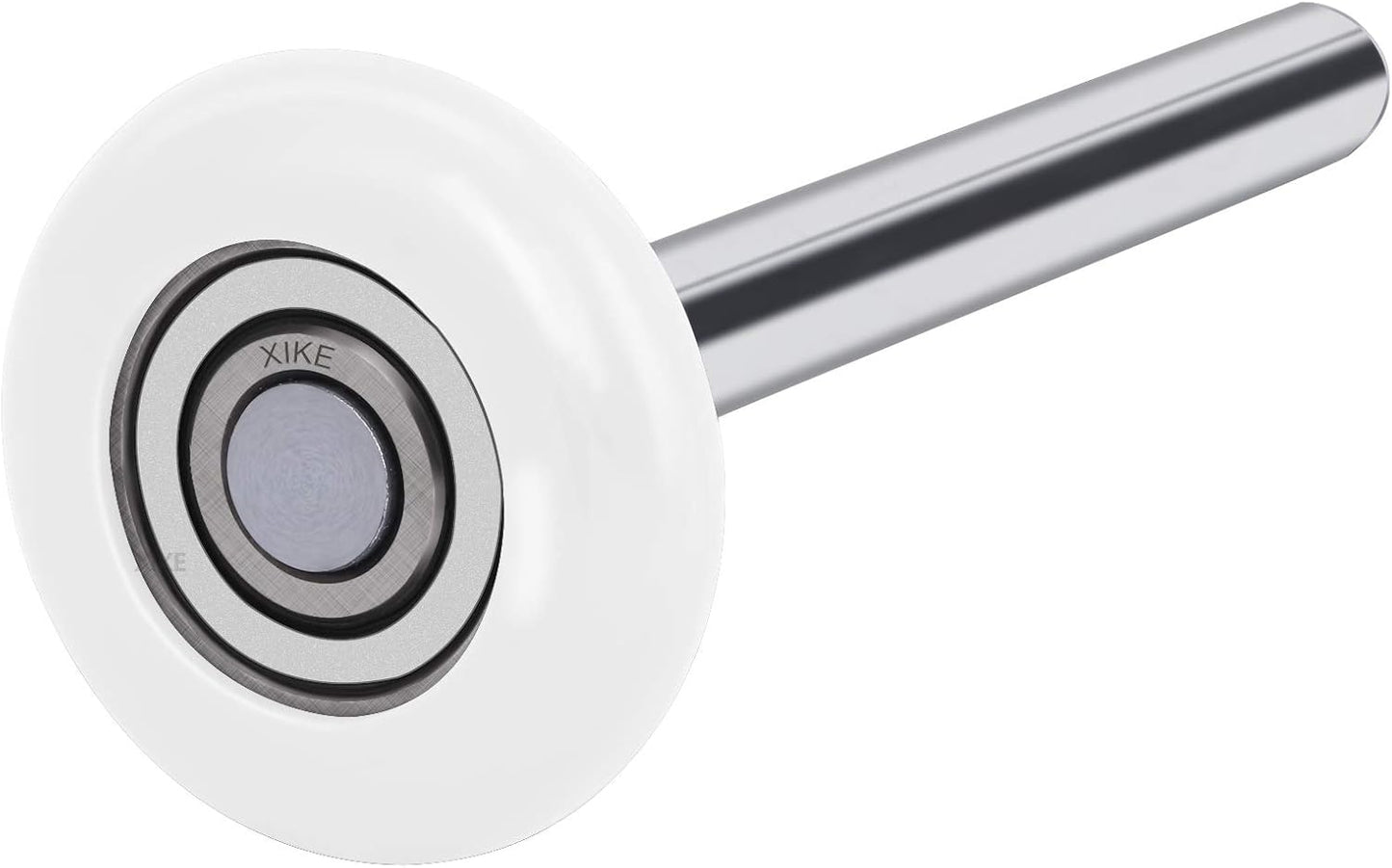 XiKe 10 Pack White 2" Nylon Garage Door Roller 4" Stem, Quiet/Durable and High Load, Use 6200-2RS Double Seals Precision Bearings.