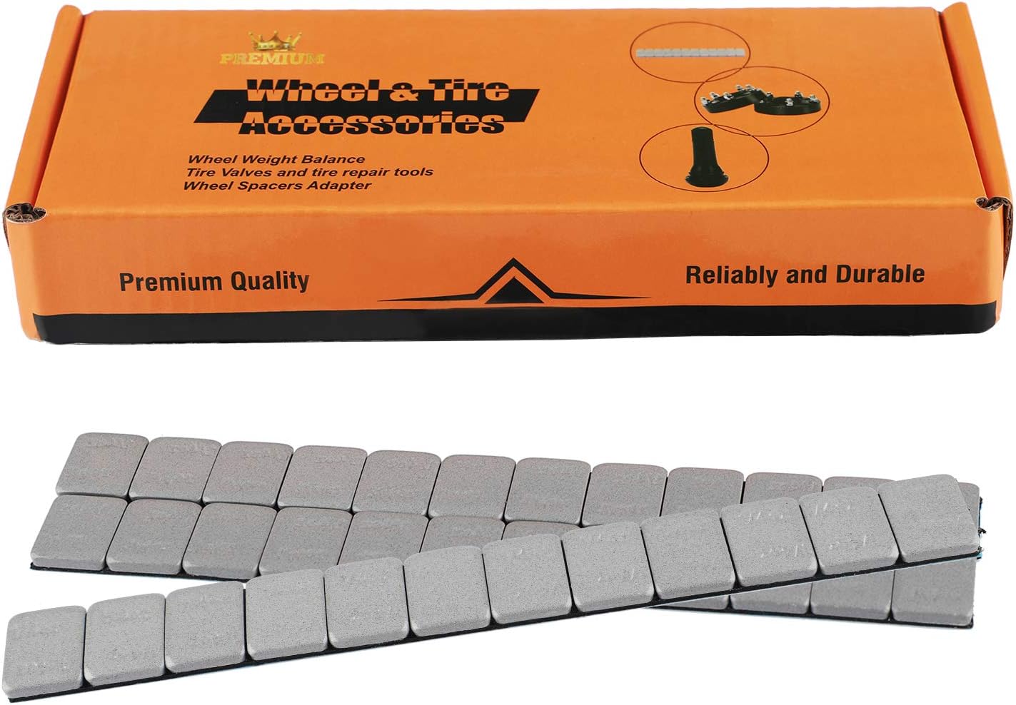 1/4 Oz Stick on Wheel Weights (1box，288pcs,72oz),Gray Adhesive Backed Wheel Weights for Cars, Trucks, SUVs, Motorcycles