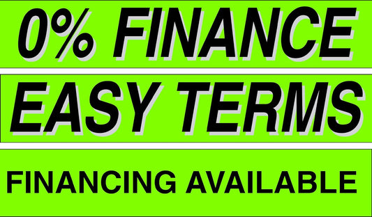 Ez-line Vinyl Windshield Stickers 3 Dozen 15 Inch Chartreuse Slogan Dealership Pro Pack for Car Lots (EZ115-Pack9)