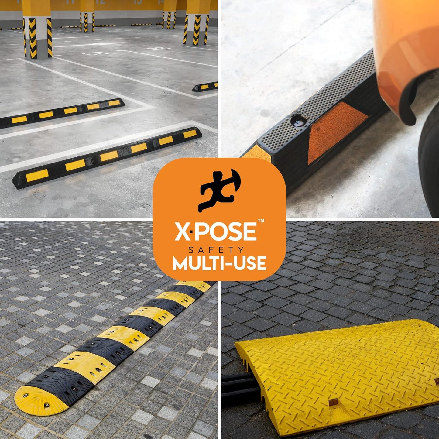 Heavy Duty Rebar Stakes 14" - 1/2" Diameter Threaded Galvanized Steel Spikes – 100 Pack Metal Ground Stakes for Speed Bumps & Wheel Stops – Support Estacas de Metal – Durable Asphalt Surface